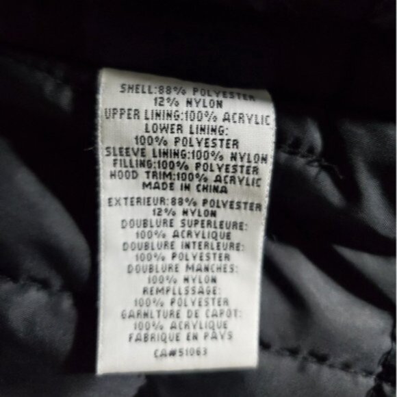 Black Mid Length Parka Coat with Interior Fur Lining - Picture 14 of 17